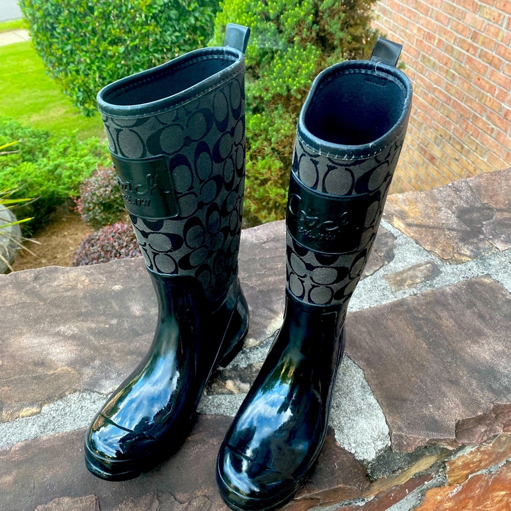 Coach rain boots